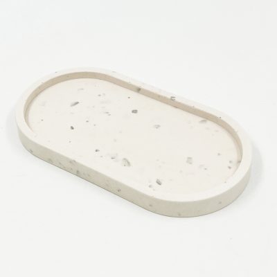Trinket Tray Grey Terrazzo